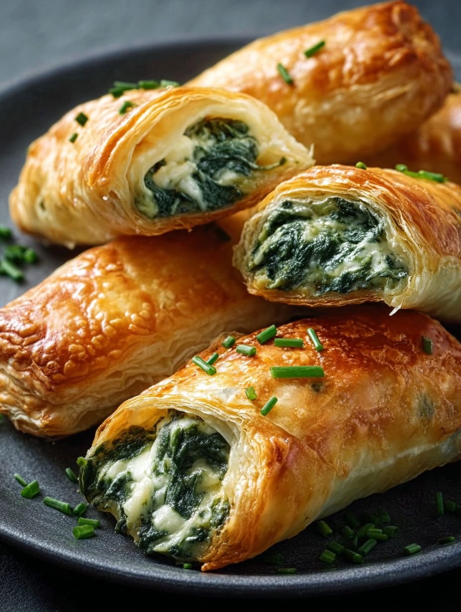 Blitzschnelle Spinat-Käse-Taschen aus dem Airfryer. image 2