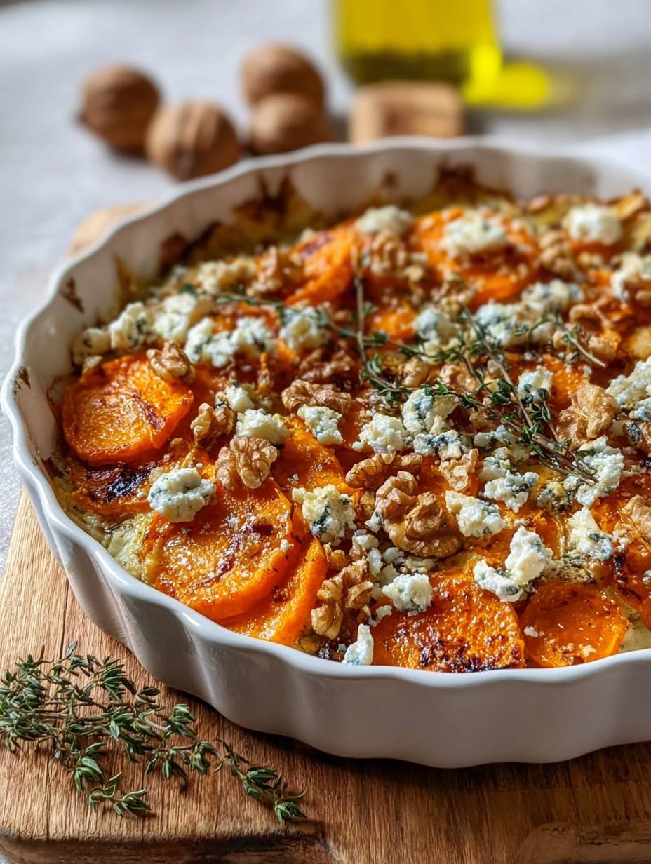 Süßkartoffelgratin mit Feta & knusprigen Walnüssen image 2
