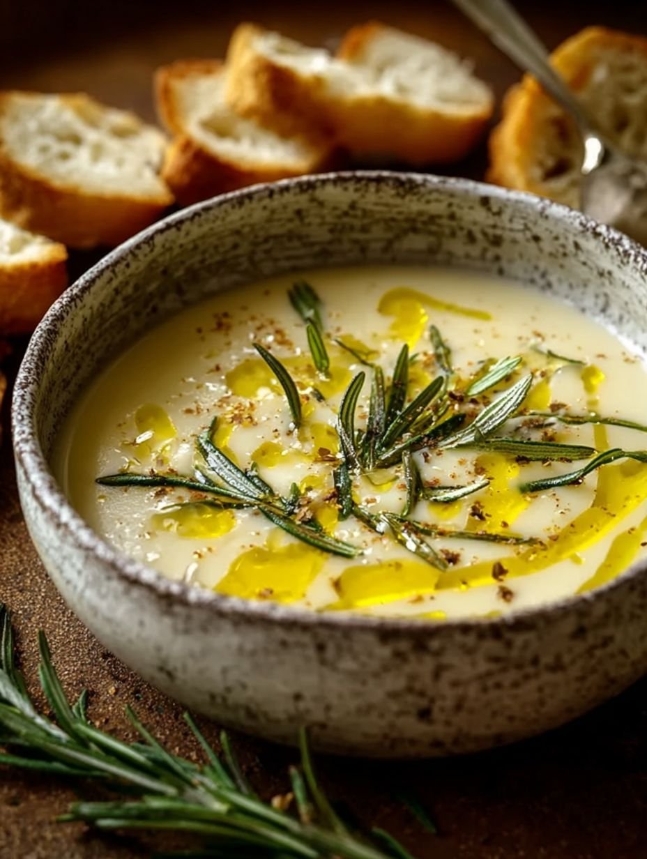 Cremige Zitronen-Rosmarin-Suppe mit Weißbohnen genießen image 2