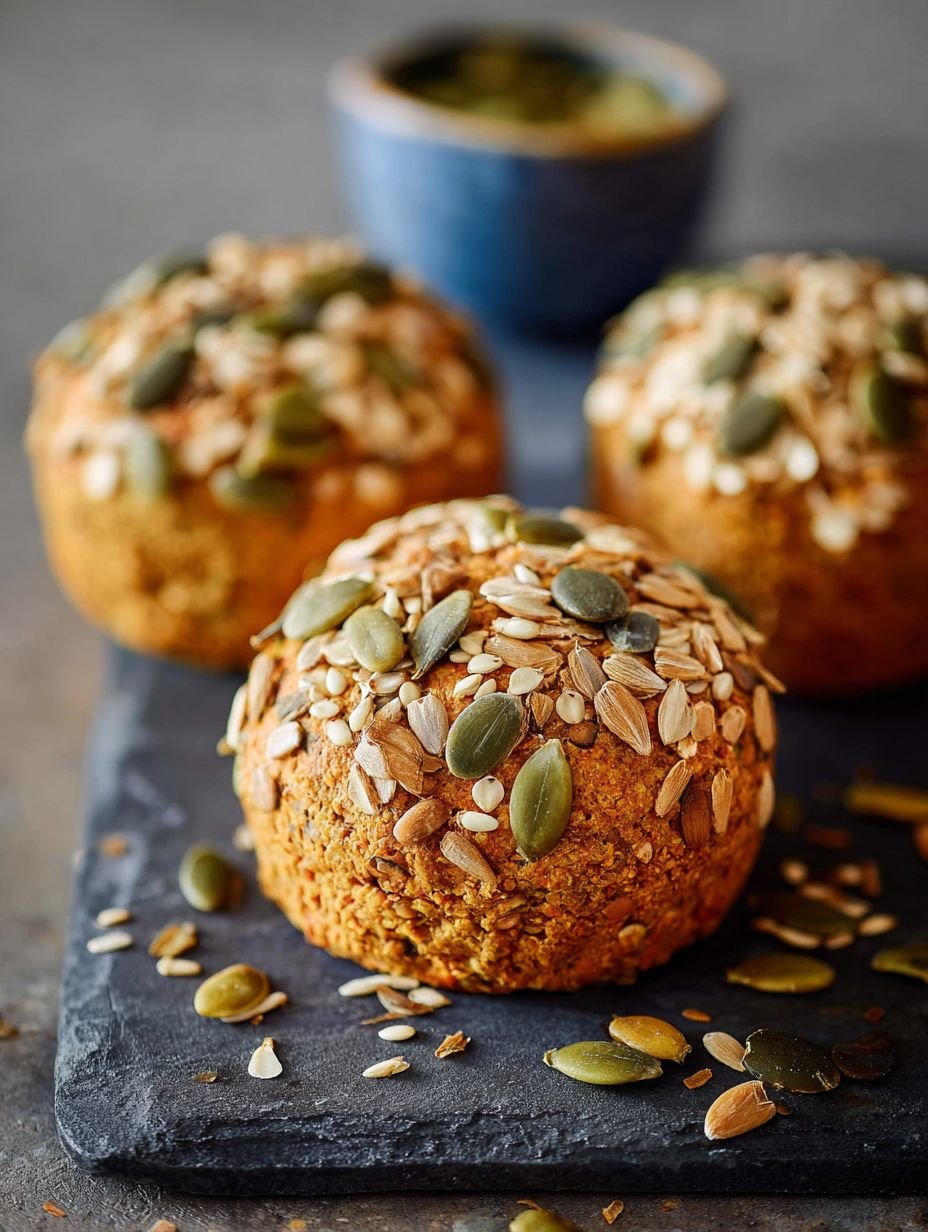 Eiweißbrötchen mit Linsen und Kürbiskernen selber machen image 2