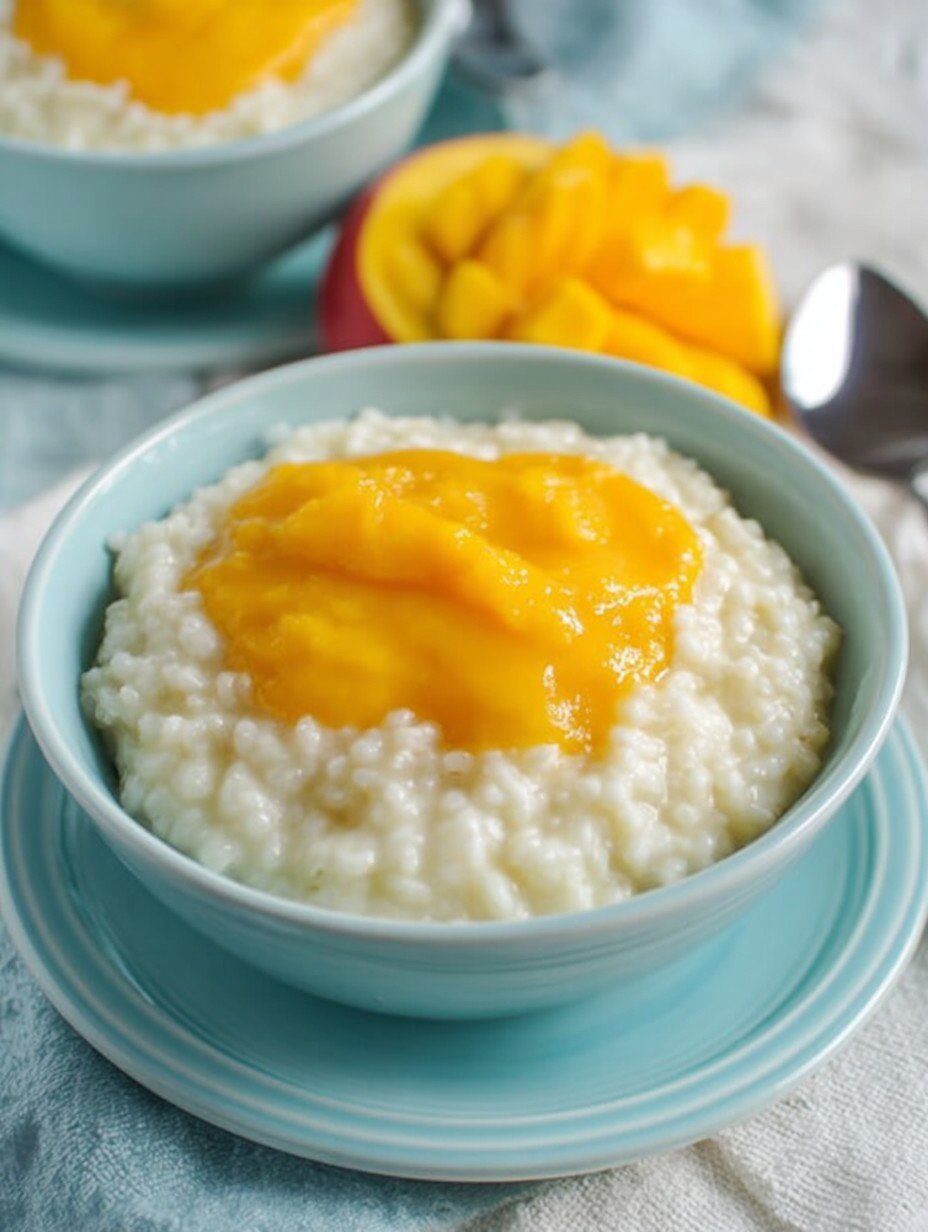 Kokosmilchreis mit fruchtiger Mangosauce genießen image 2