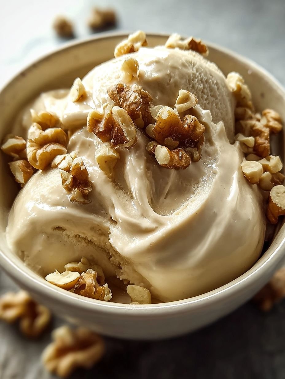 Köstlicher gefrorener Joghurt mit Walnüssen und Honig image 2