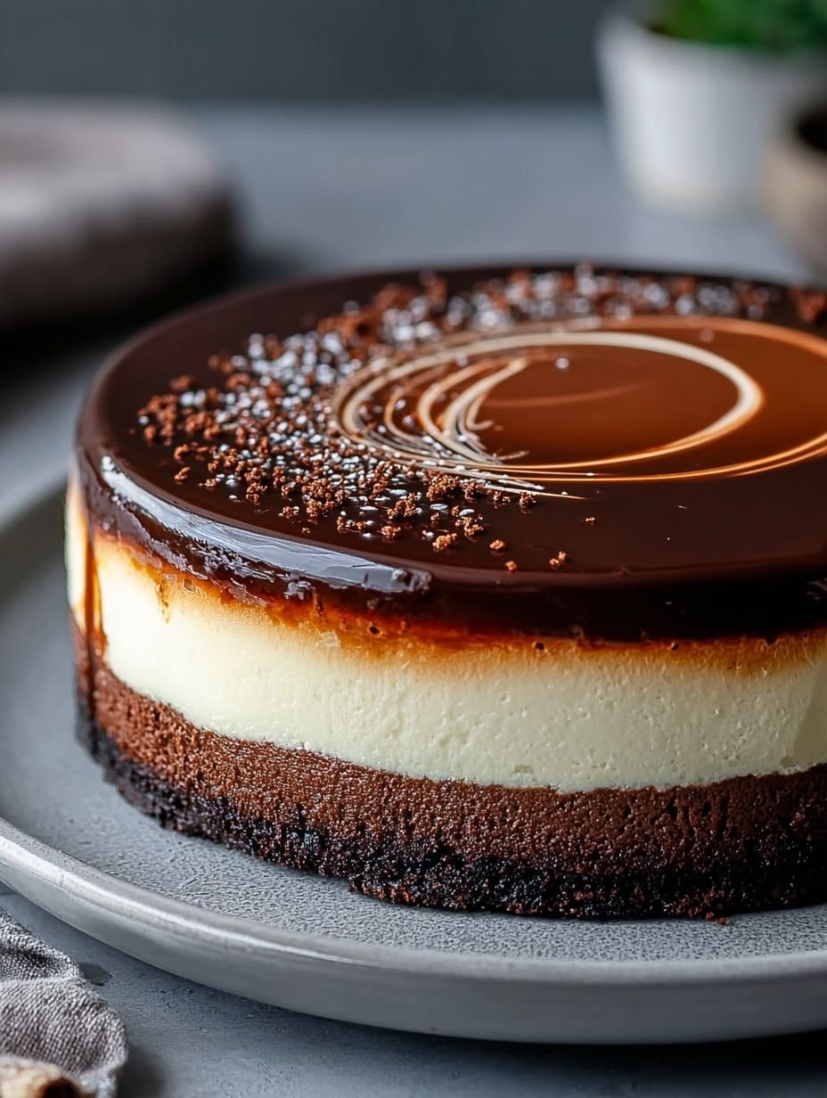 Schokoladen-Brownie-Käsekuchen mit Sahne-Topping image 2