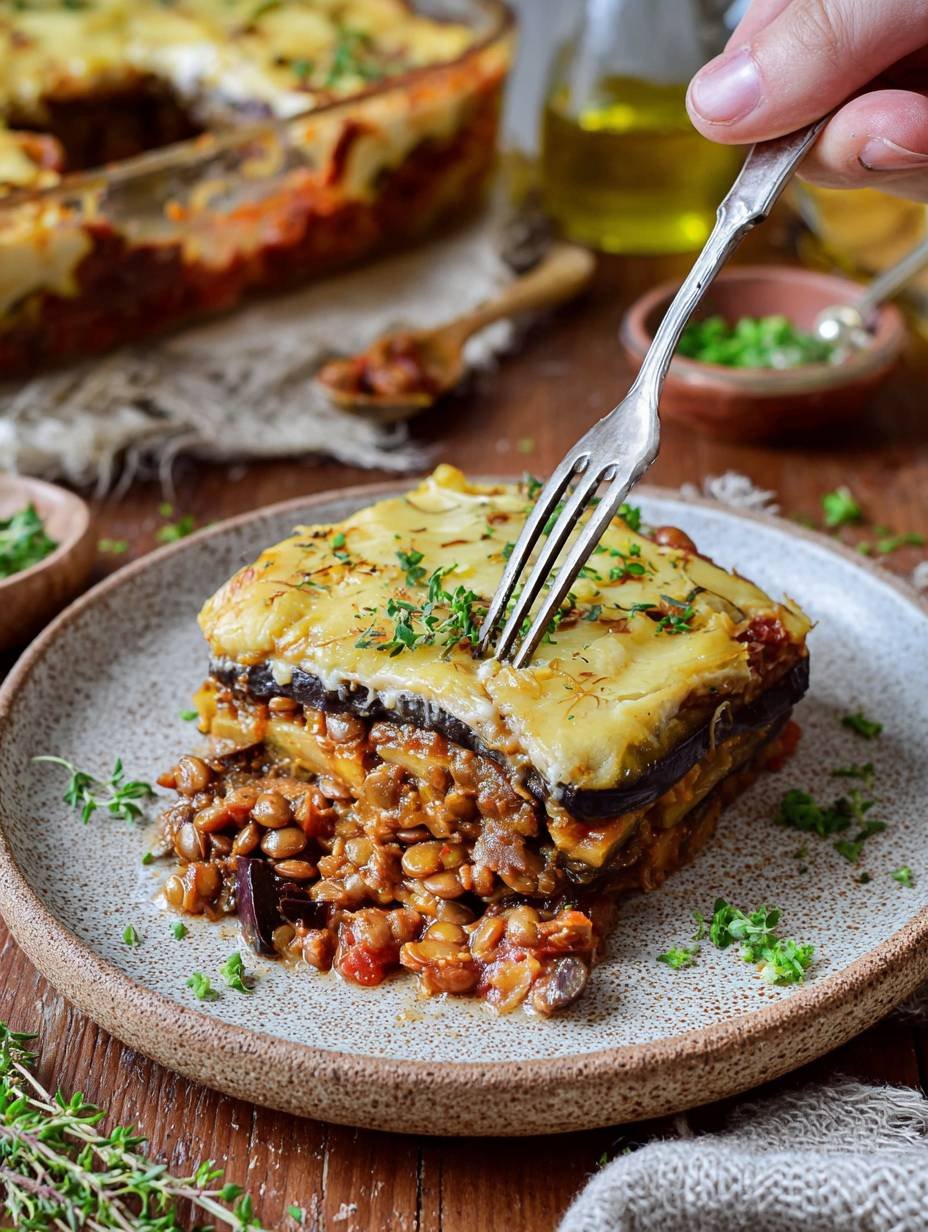 Vegetarian Lentil Moussaka Recipe You'll Love to Make image 2